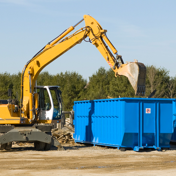 are there any restrictions on where a residential dumpster can be placed in O Brien TX